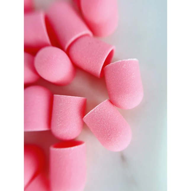 Sand cap 16*25mm Size L set 5pcs - Pink 180gr - Sanding caps