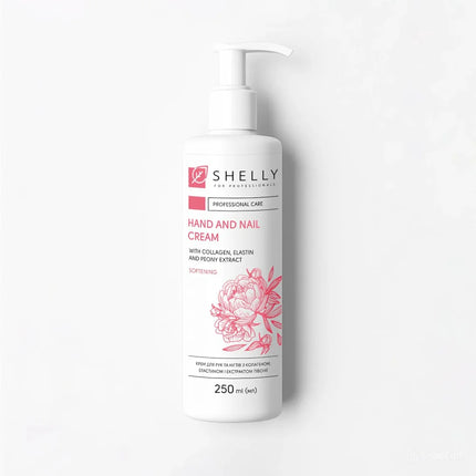 Крем для рук і нігтів з колагеном, еластином та екстрактом півонії Shelly 250 ml