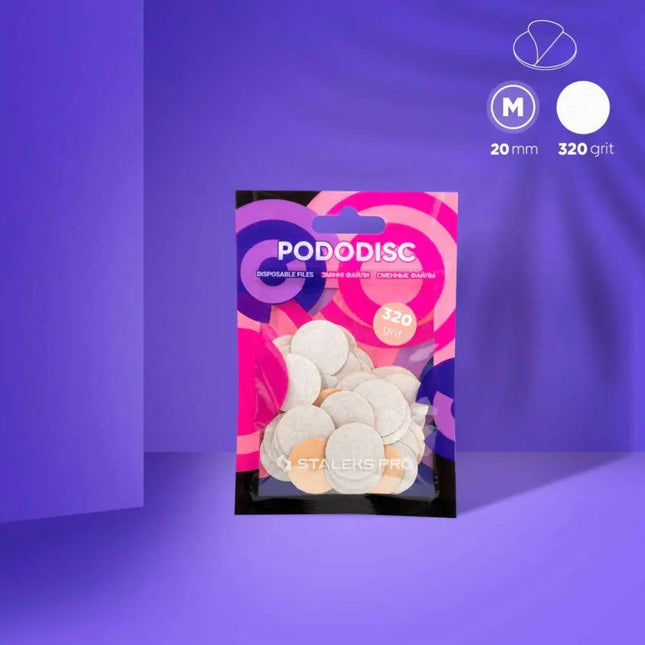Disposable files for Pedicure Disc Staleks PODODISC M 320 grit 50pcs