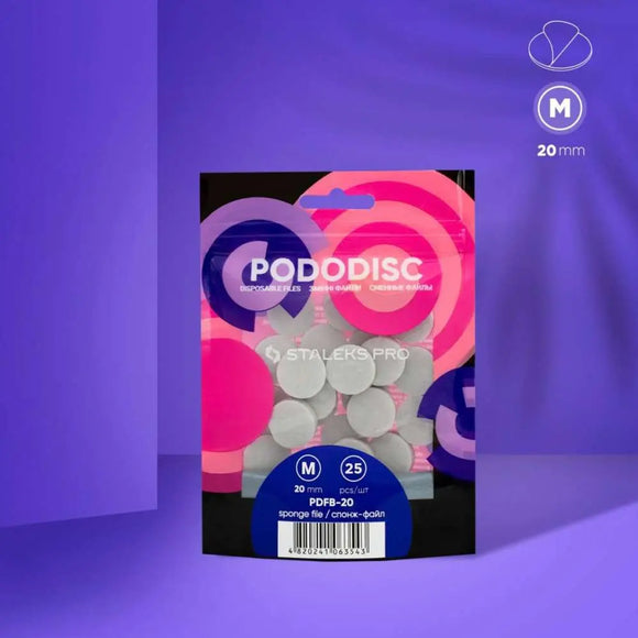 Disposable files-sponges for pedicure disc PODODISC M EXPERT