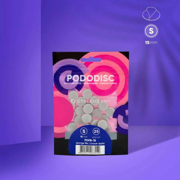 Einwegfeilen-Schwämme für Pediküre-Scheibe PODODISC S EXPERT 25 Stück