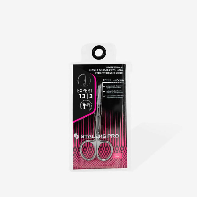 Staleks Nagelhautschere mit Haken für die linke Hand Expert 13 Typ 3