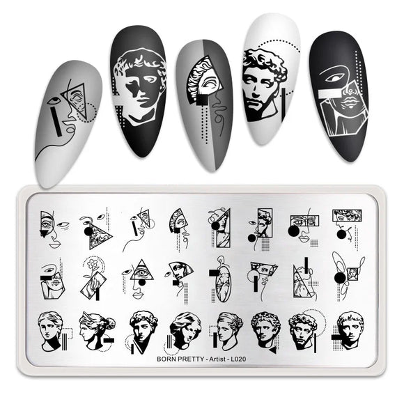 Stamping plate BORN PRETTY-Artist-L020 - Stamping Plate