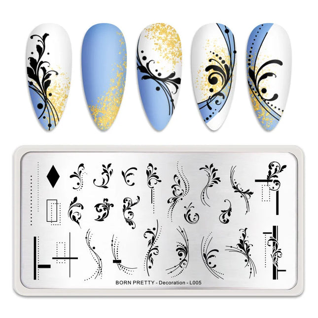 Stamping plate BORN PRETTY - Decoration - L005 - Stamping Plate