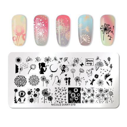 Stamping plate NICOLE DIARY-079 - Stamping Plate