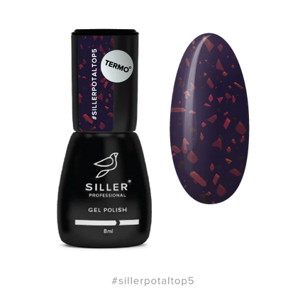 Top Potal No Wipe №5 (termo) 8 ml Siller - Top Coat